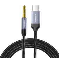 Rocoren USB-C Klinke Adapter, Aux Kabel 3,5mm, 0,5m 50cm