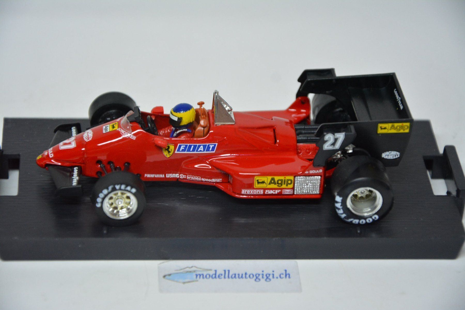 Ferrari Modellini d'auto: Ferrari 126 C4 , G.P. Belgio 1984 , 1:43 – Nuovo e nell'imballaggio originale da Goldach venduto da Feivel9 1
