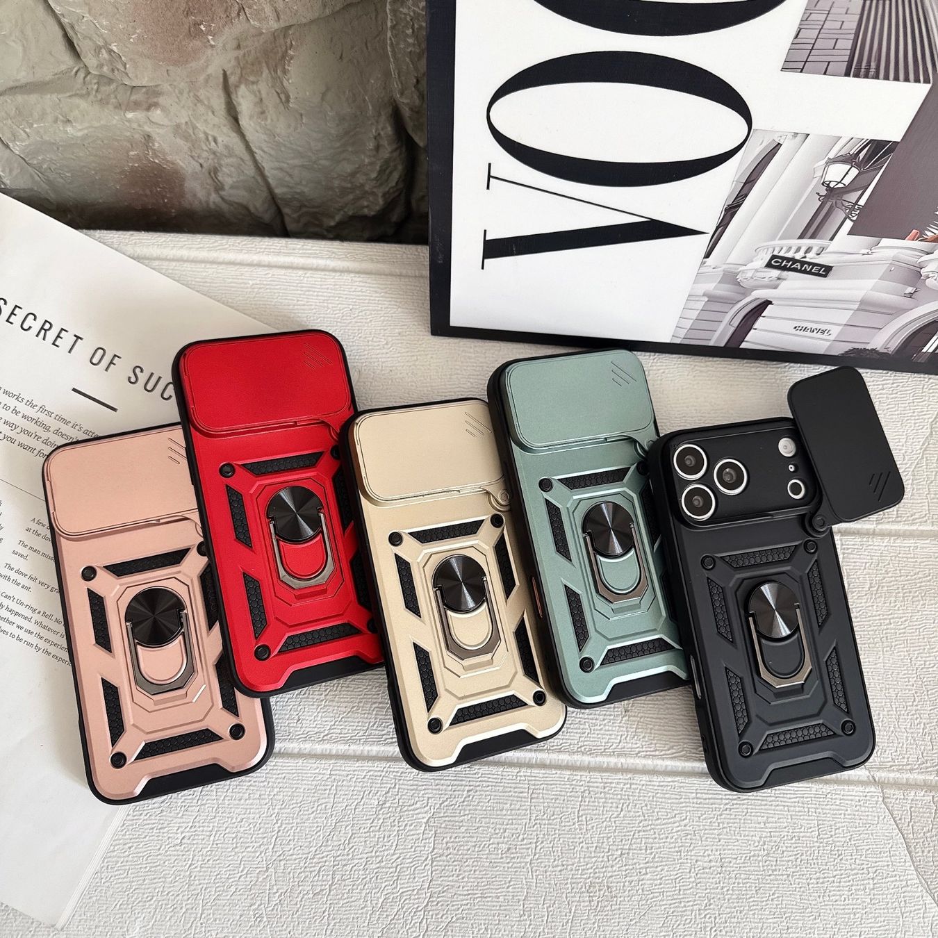 Apple Coques & Protection écran: Apple iPhone Schutzhülle mit Kameraabdeckung & Ringhalter – Neuf (Voir description) à Turgi par JULIEKAUF