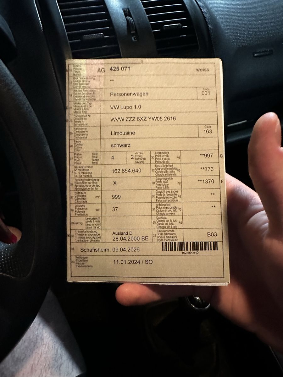 VW Automobili: Vw Lupo 1.0MPI – Usato da Murgenthal venduto da _pascal 6