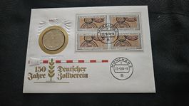 5 DM Gedenkmünze 150 Jahre Deutscher Zollverein 1984