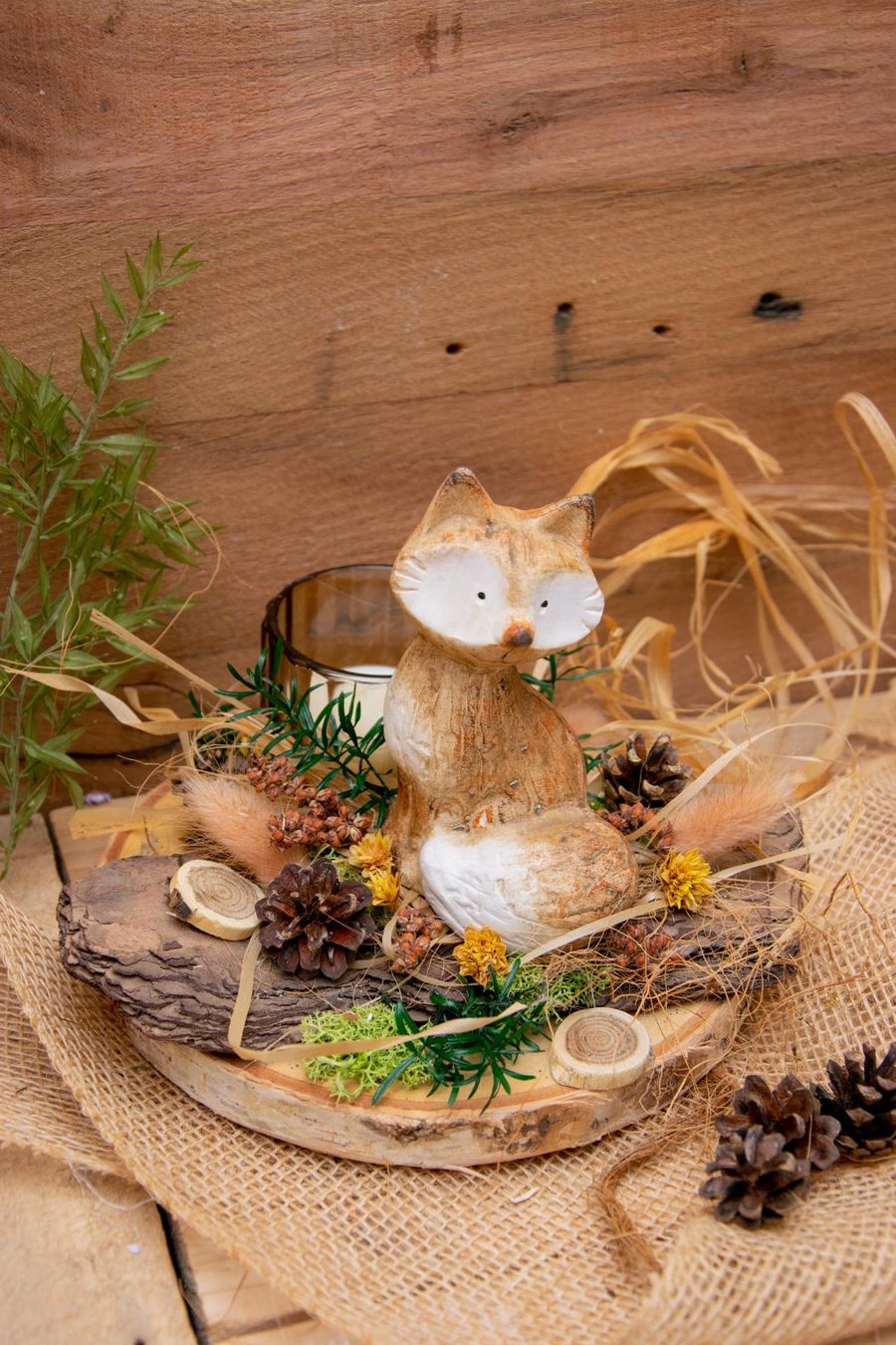 Tutte le decorazioni: handgefertigte Herbstdeko mit Deko-Fuchs, Geschenkidee – Nuovo (secondo la descrizione) da Unterentfelden venduto da mag-images 2