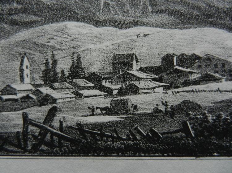 Incisioni: Vue de Louëche Leukerbad – Usato da Risch venduto da Rischli15 7
