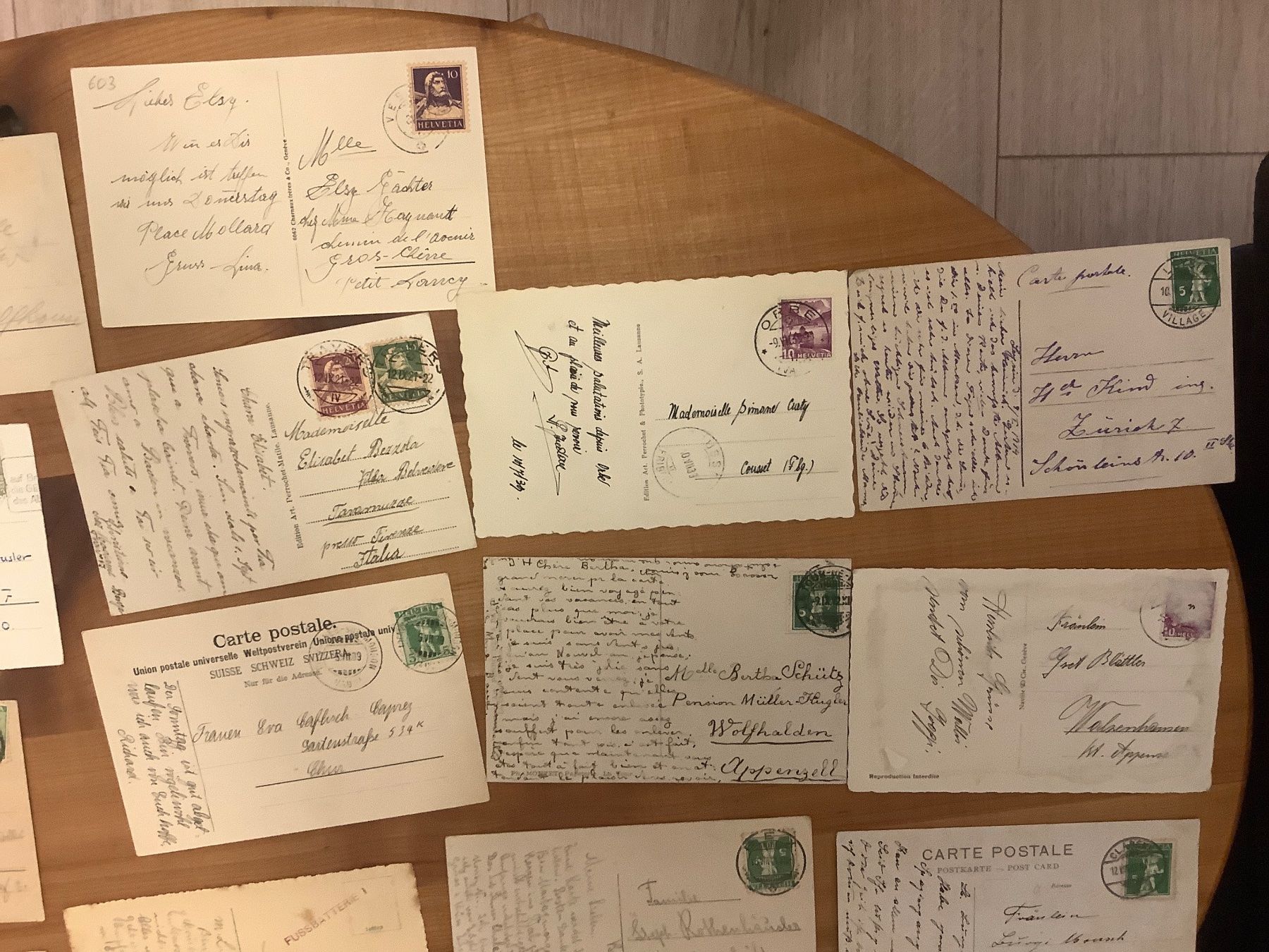 Cartoline postali: 23 gelaufene Ansichtskarten Westschweiz ab 1906 – Usato da St. Gallen venduto da herbrig2 5