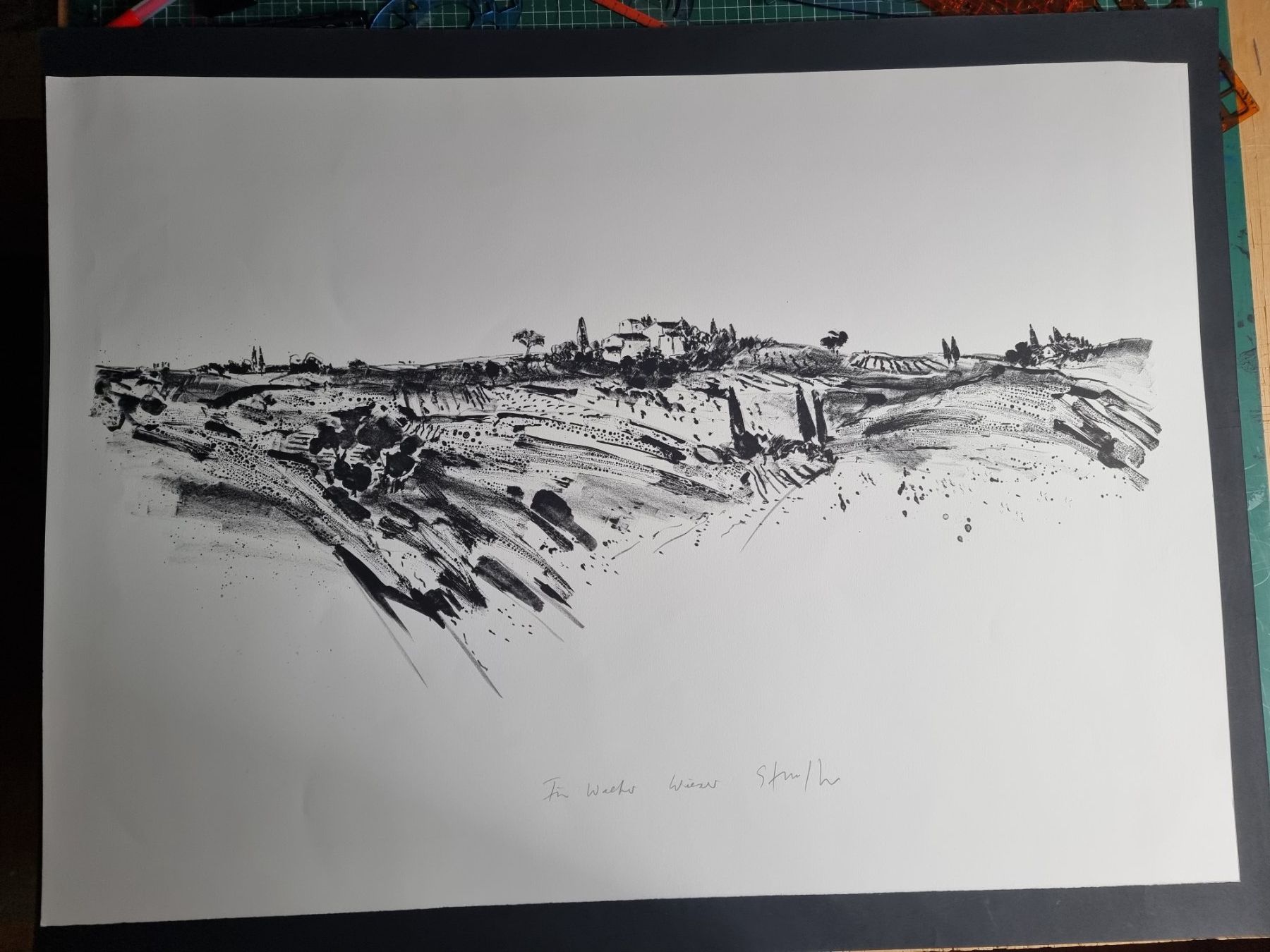 Grafiken & Lithographien: BODO STAUFFER LITHOGRAPHIE SIGNIERT – Gebraucht aus Gersau von kunst-online