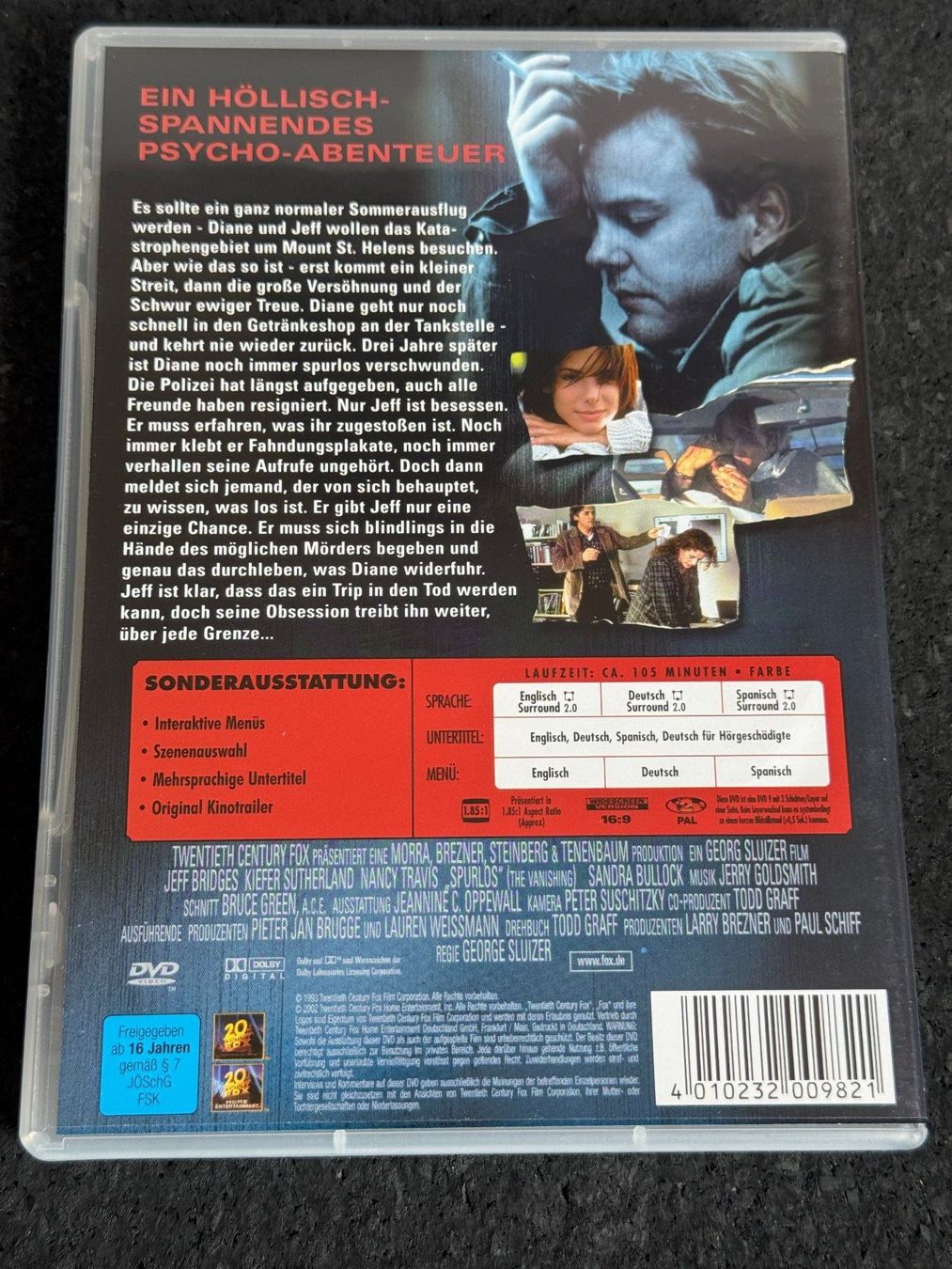 Tutti i DVDs: SPURLOS Psycho-Abenteuer DVD EN/DE/SP – Usato da Fribourg venduto da tschjoly 1