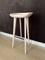 BassamFellows Tractor Bar Stool, Eiche Raw Effect