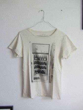 ESPRIT - T-Shirt offweiss mit Print S