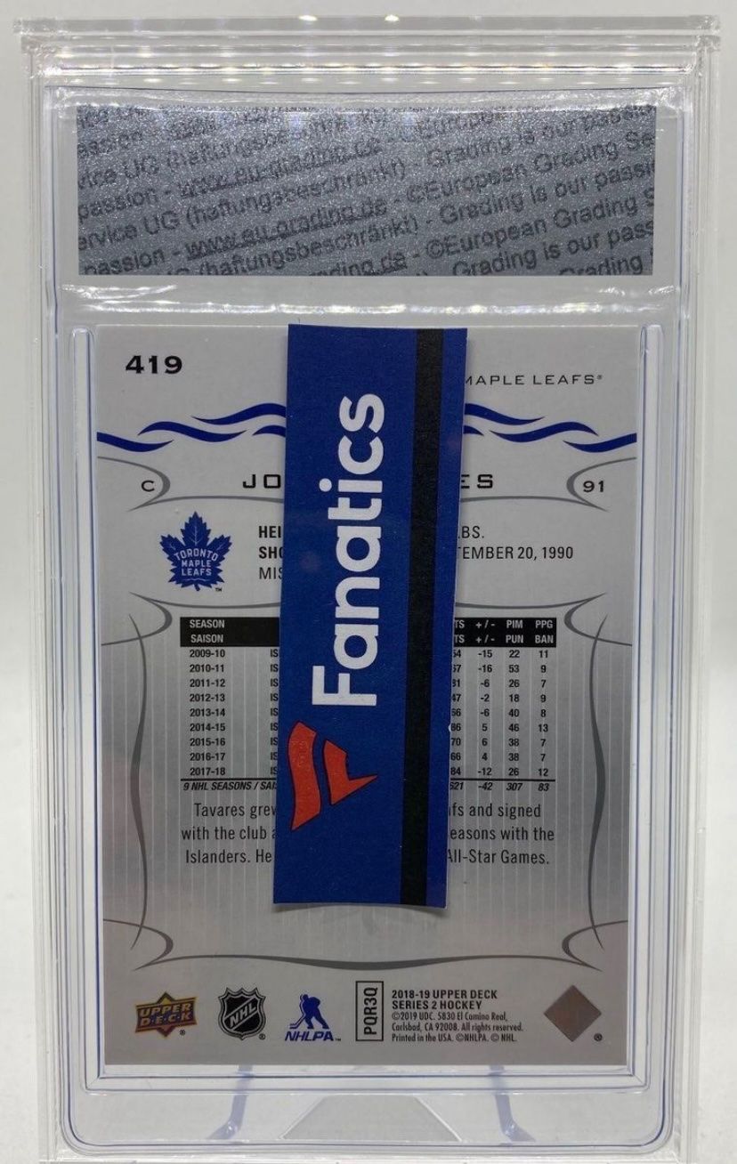 NHL Carte collezionabili: John Tavares Gradé 8.5 Ex Bern Signé – Nuovo e nell'imballaggio originale da La Chaux-de-Fonds venduto da Berry_2325 1