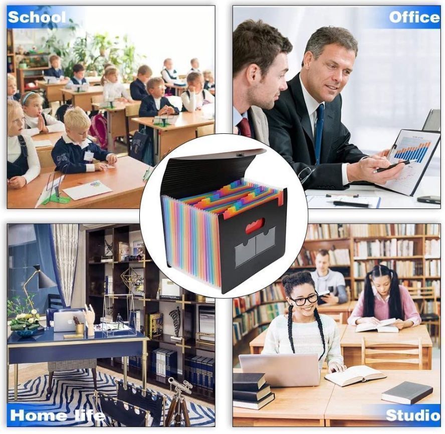 Valigie & Borse: 3 Dokumentenmappen A4, Fächermappe – Nuovo e nell'imballaggio originale da Bülach venduto da StoreInShop.com 5
