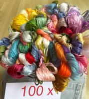 100 x Garn Stickgarn Armbändeli Knüpfen Basteln gratisNadeln
