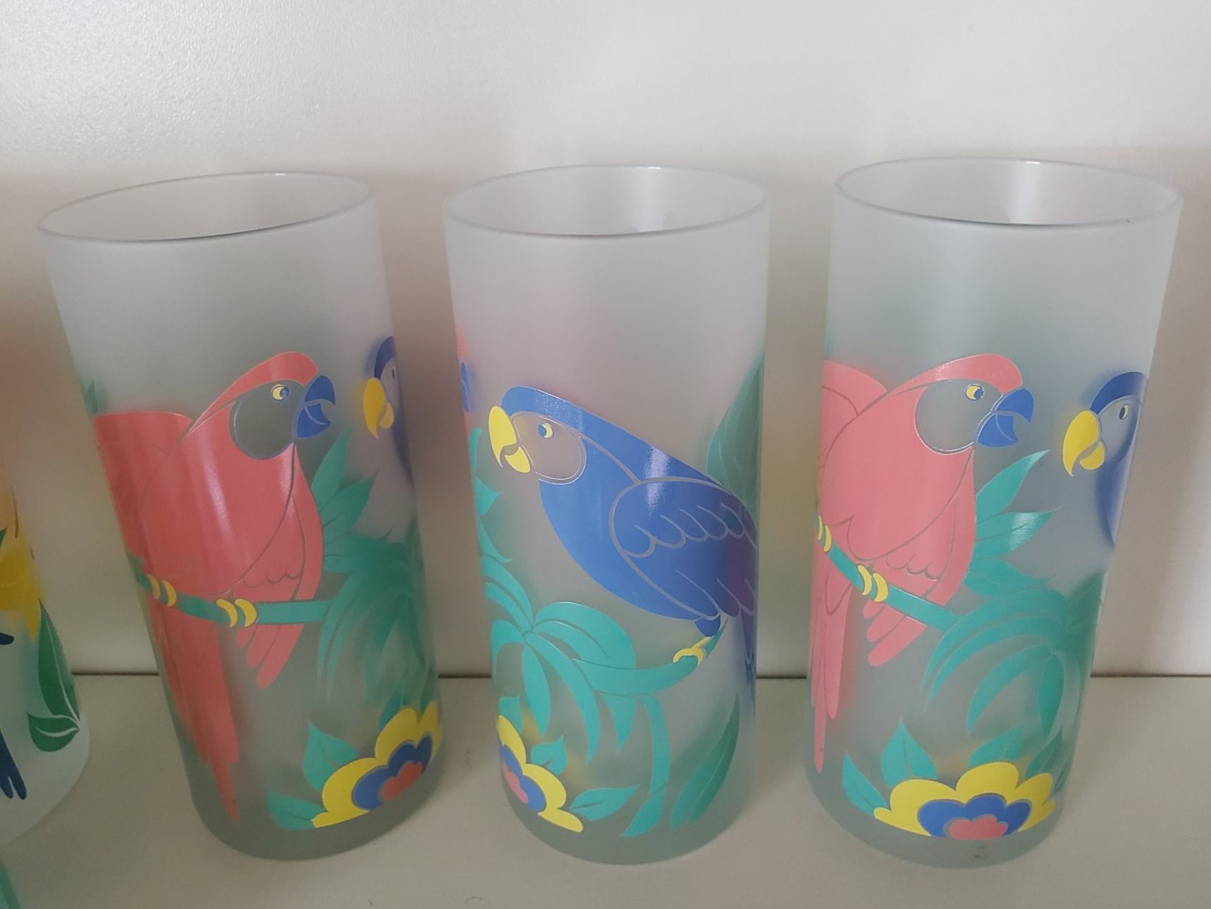 Bicchieri: 6 verres décor tropical – Usato da Rennaz venduto da La_malle_du_dauphin 3