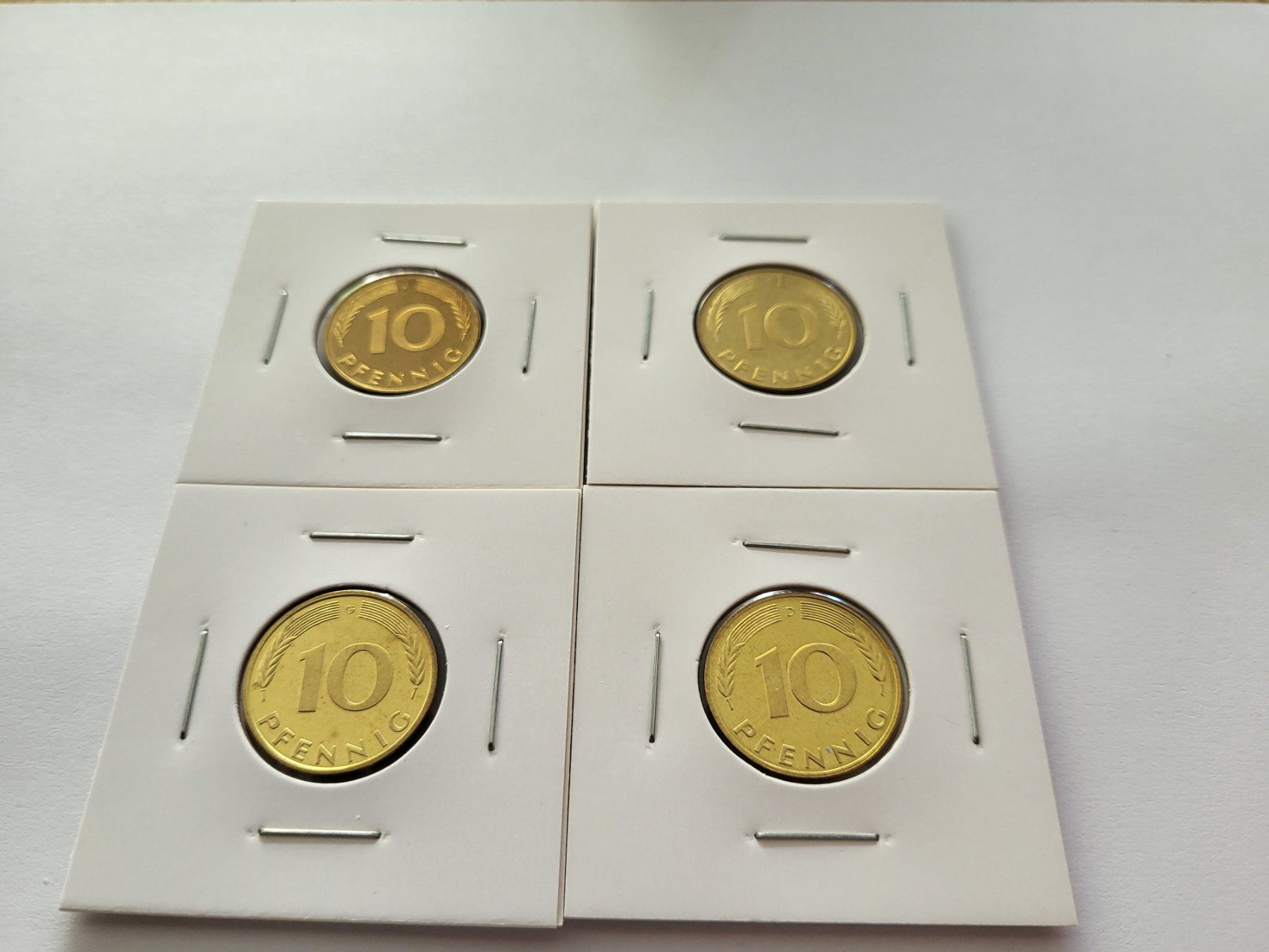 Alle Münzen: 10 Pfennig D-F-G-J 1977 PP – Neu (gemäss Beschreibung) aus Pravidondaz von LVtik 1