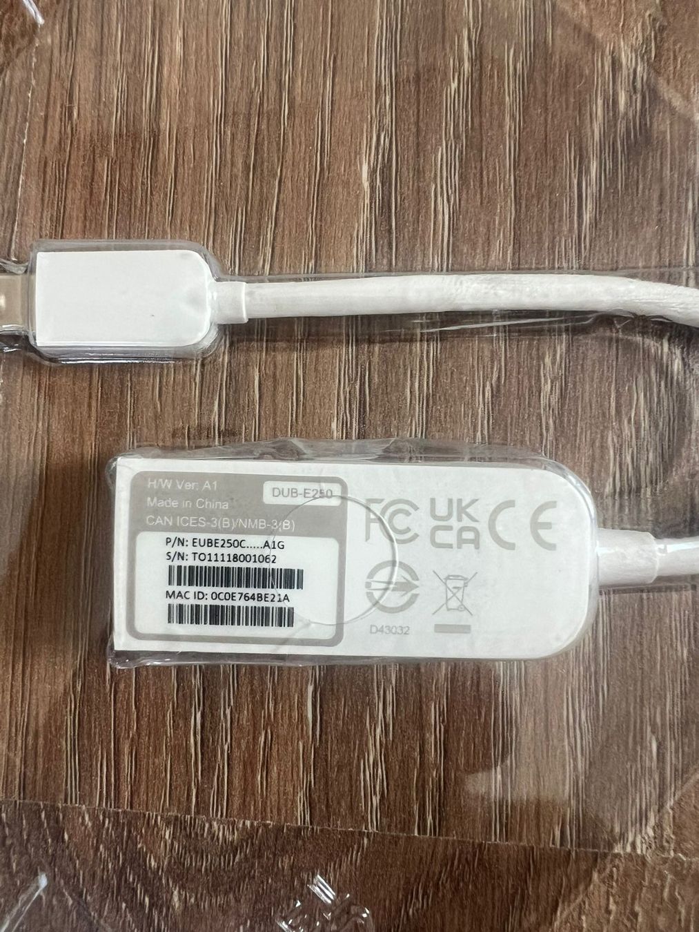 Dlink Unità & Adattatore: Adaptateur D-Link - USB-C to Ethernet – Nuovo e nell'imballaggio originale da Môtiers NE venduto da ElGreco3099 2