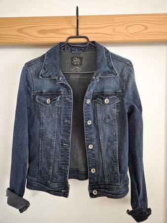 Veste en jean bleue femme taille EUR 38 bon état