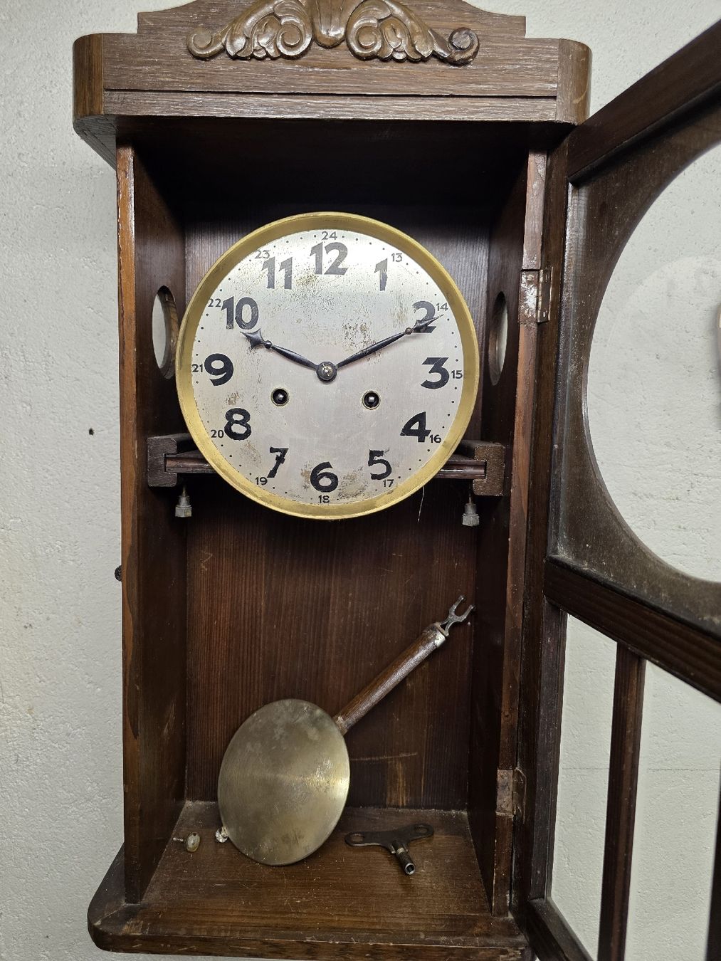 Stand- & Wanduhren: authentique pendule murale Junghans en bois – Gebraucht aus Mont-sur-Lausanne von fab_hpj9 1