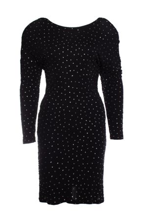 Kleid Jimmy Choo for H&M schwarz Pailletten Gr S neuwertig