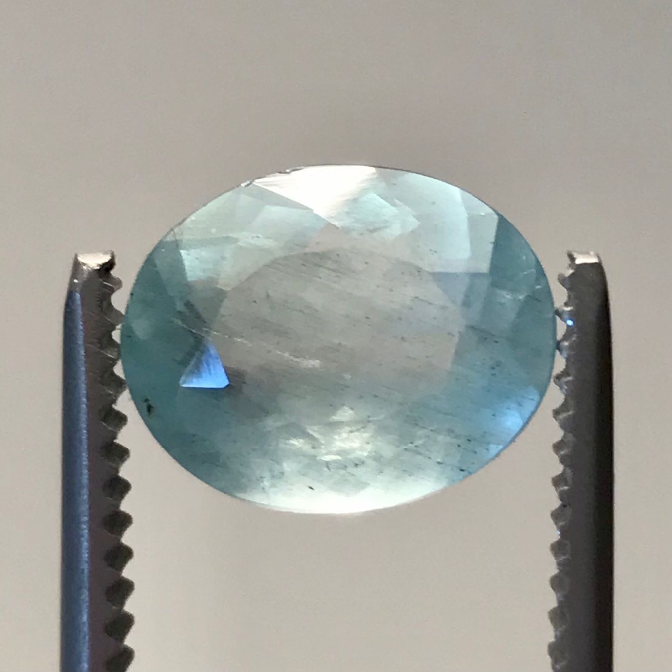 Pietre preziose: Aquamarin Edelstein, 3.2 Karat, milchig hellblau – Nuovo (secondo la descrizione) da Biel venduto da djvalbnc