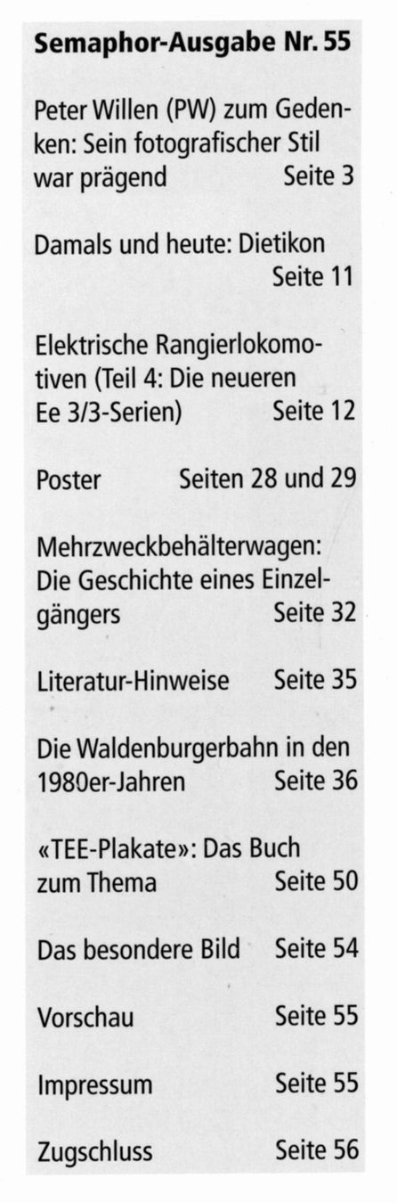 Riviste & Magazine: Semaphor Klassiker der Eisenbahn Nr.55 Herbst2017 – Usato da Köniz venduto da vasco013 1