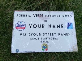 Vespa Service Metall Schild Deko mit Style NEU!
