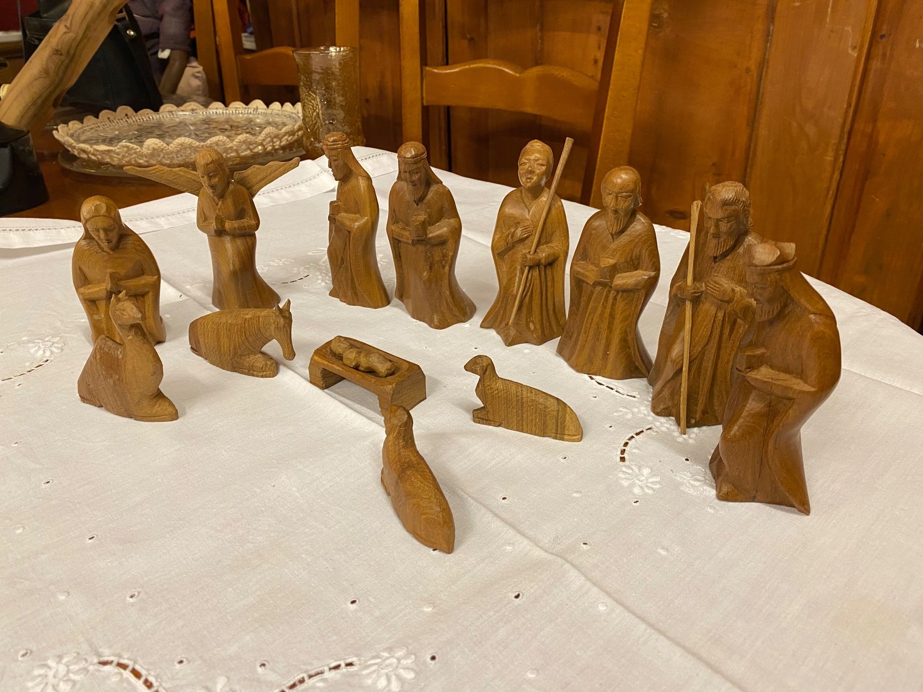 Tutte le decorazioni: 13 Krippenfiguren aus Holz - 12 cm hoch – Usato da Gränichen venduto da onkel_xxl