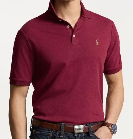Polo Ralph Lauren Poloshirt Bluse Gr.S Bordeaux Herren Shirt