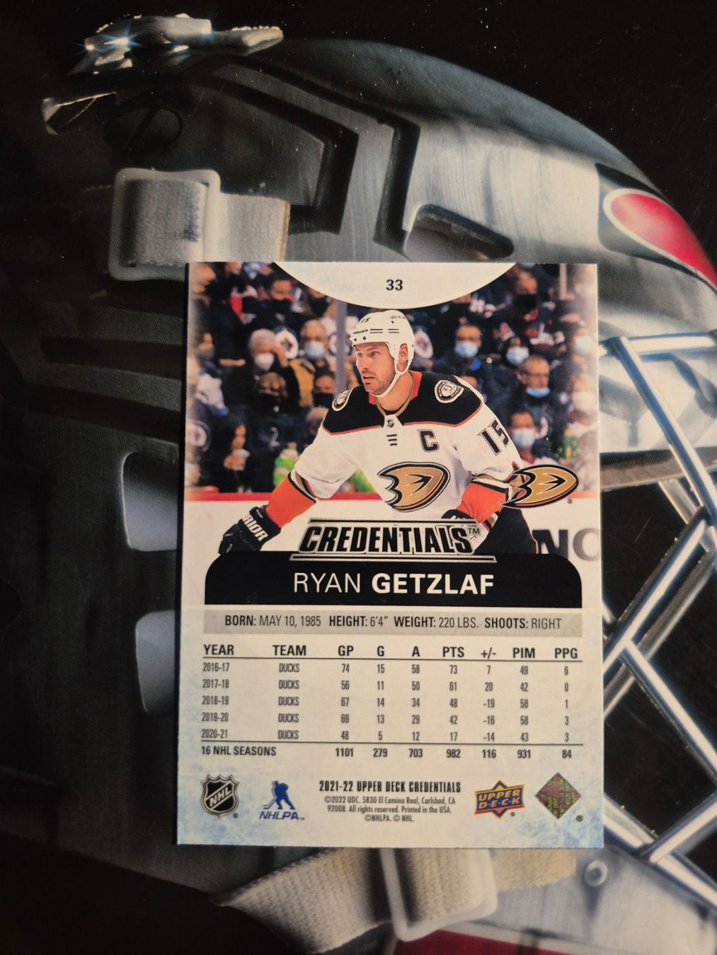 NHL Carte collezionabili: NHL Ryan Getzlaf Anaheim Ducks – Usato da Treiten venduto da Sauber73 1