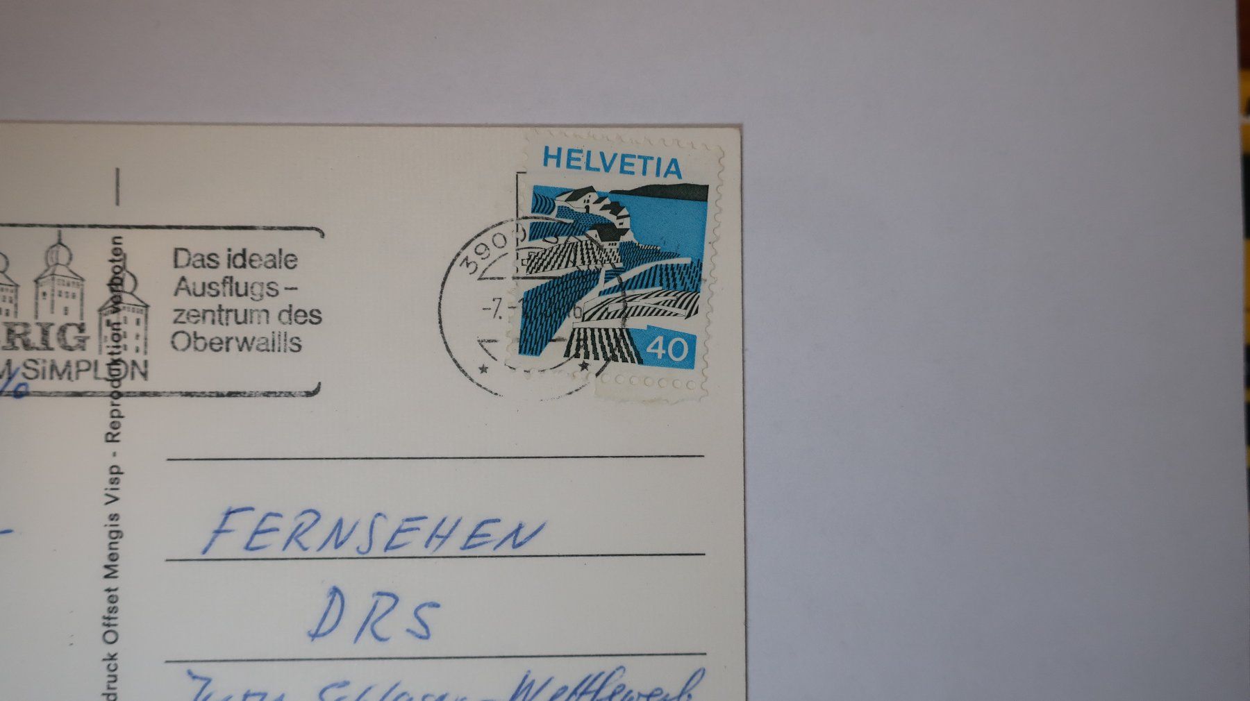 Cartoline postali: Ferienort Breiten (Wallis) 1976 – Usato da Cormoret venduto da Pascalll2001 4