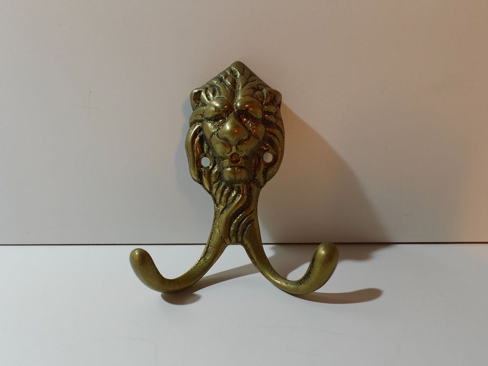 NKlaus Doppelhaken Im Hummer-Design Aus Messing – Nautischer Kleiderhaken, 9x17x3 Cm