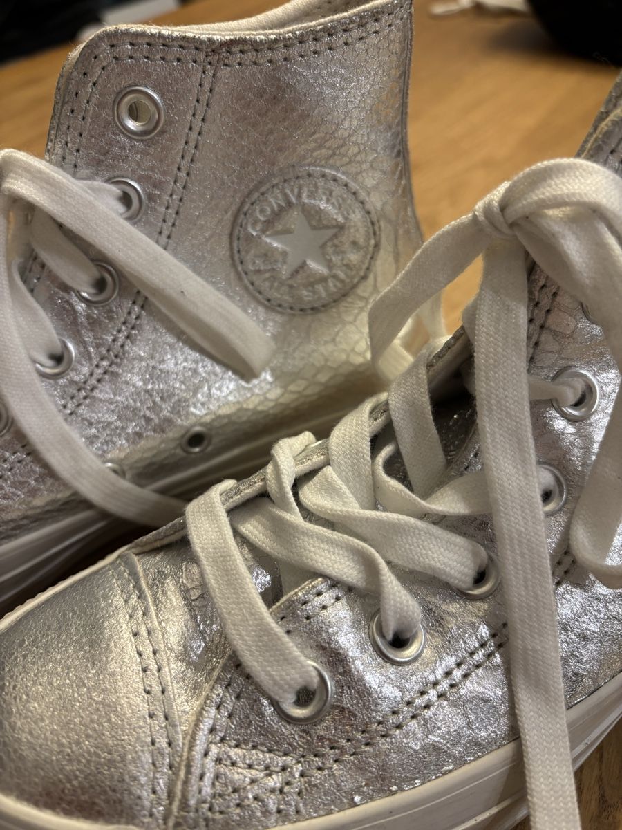 Converse Scarpe da donna: Silber Converse Sneakers – Usato da Flums venduto da mic_p28w 1
