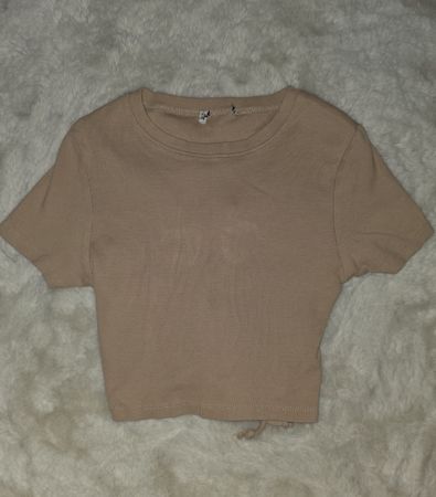Trendy Crop Top in Beige, Grösse S - Perfekt für den Sommer