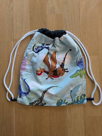 Turn Sack Stoff Tasche Drachen