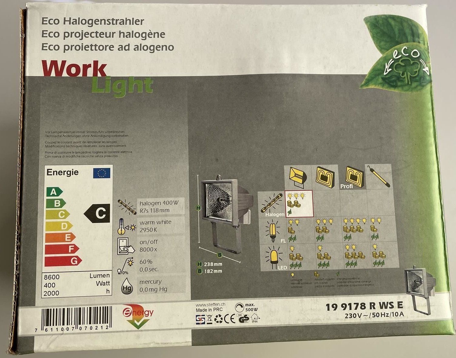 Lampes: 3Stk. Neu Eco Halogenstraler 500 Watt – Neuf avec emballage d'origine à Kehrsatz par CIVOMILES 1