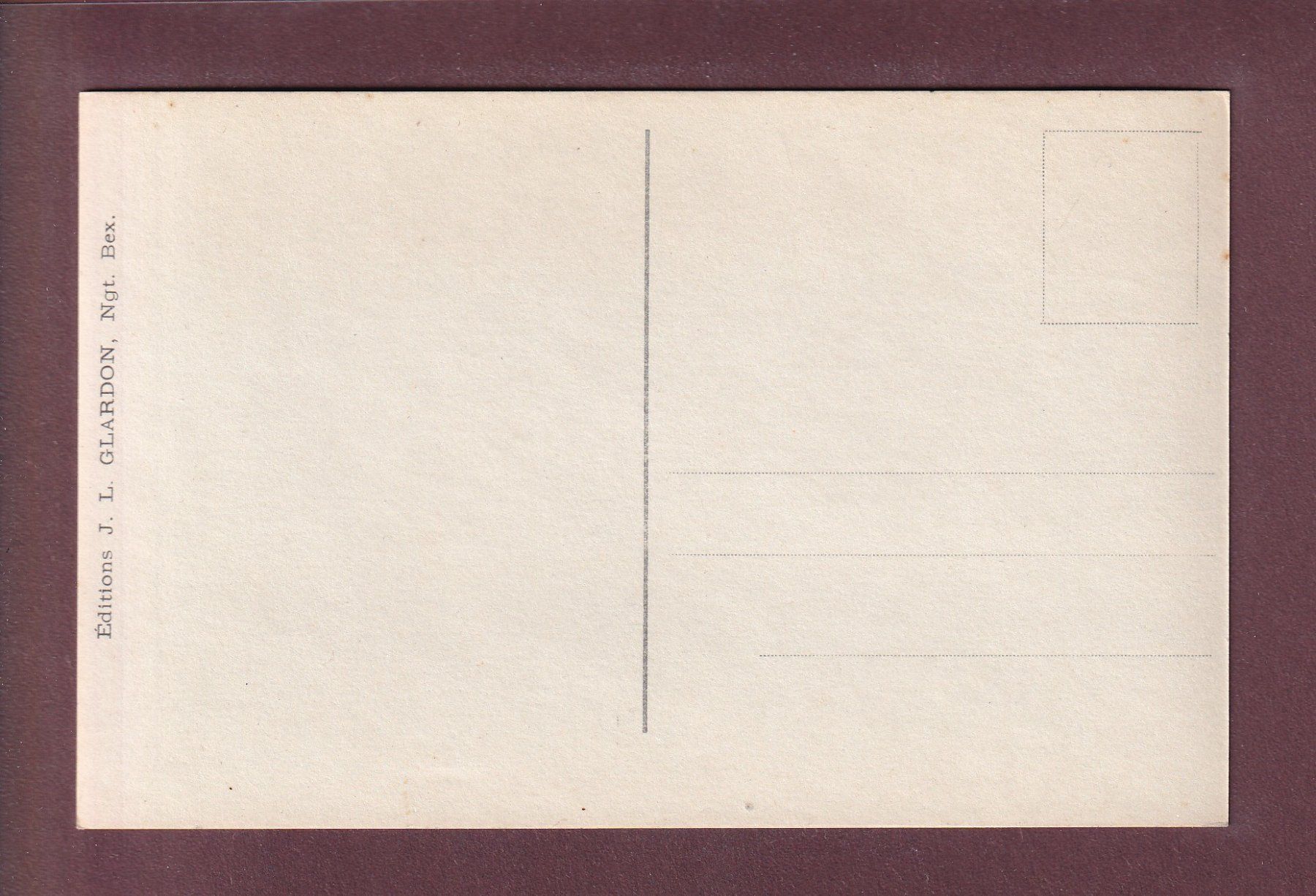 Cartoline postali: BEX - Les Hôtels - Chamossaire – Usato da Pully venduto da nicecards 1