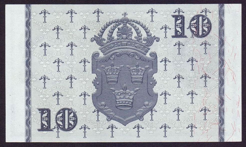 Banconote: 10 Kronor 1958 UNZ – Nuovo (secondo la descrizione) da Flamatt venduto da samowarow 3