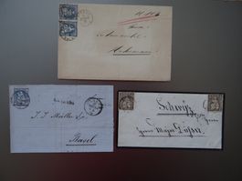 Interessantes Lot Briefe sitzende Helvetia ab CHF 1.--