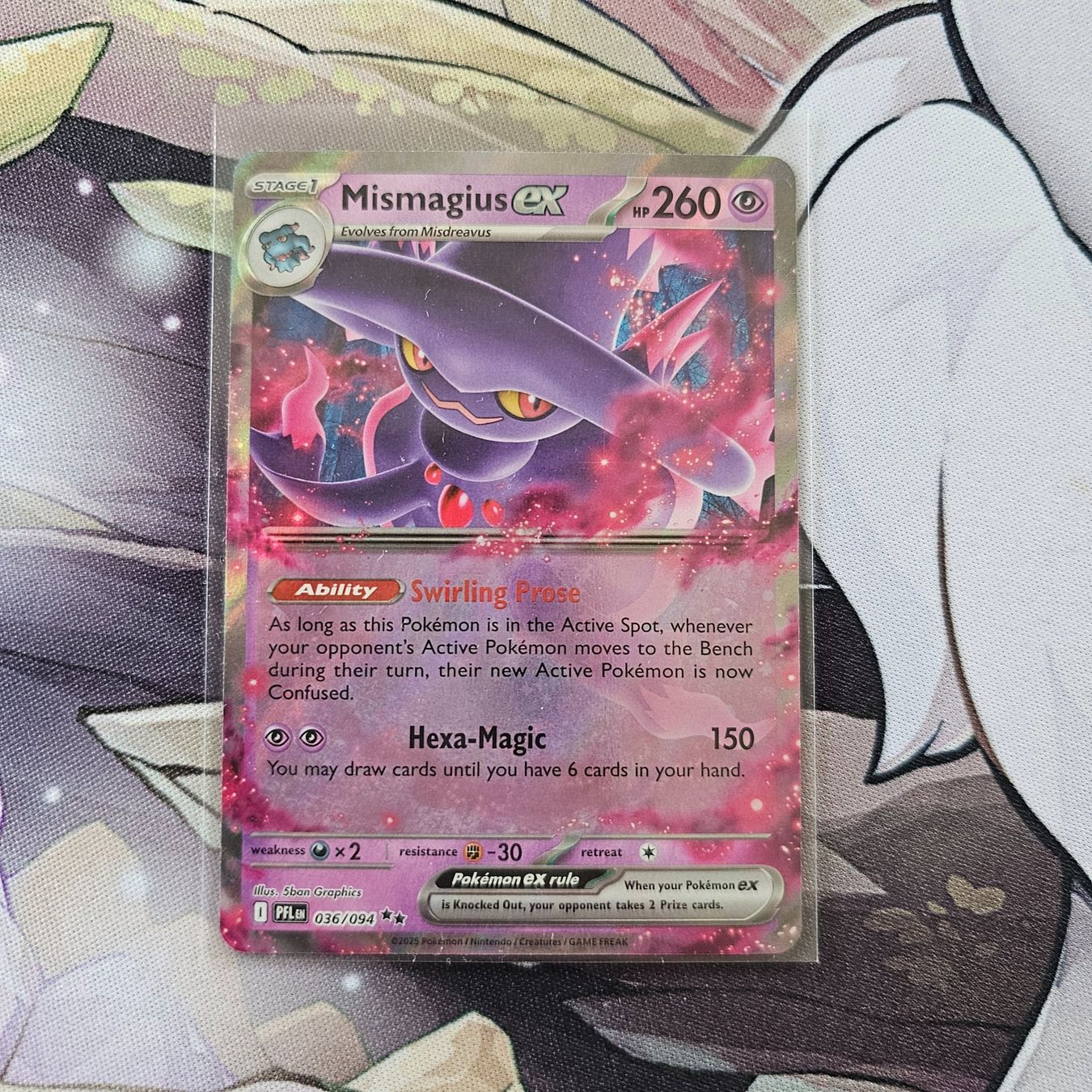 Pokémon Sammelbilder & Trading cards: Pokemon Mismagius EX PFL 036/094 ENG – Gebraucht aus Zofingen von AcoBraco