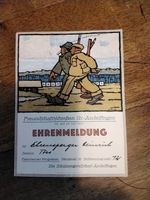 Carte de tir  / Ehrenmeldung 1930 Andelfingen