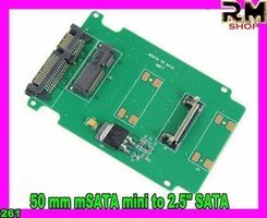 mSATA  50 mm  mini to 2.5" SATA Adapter