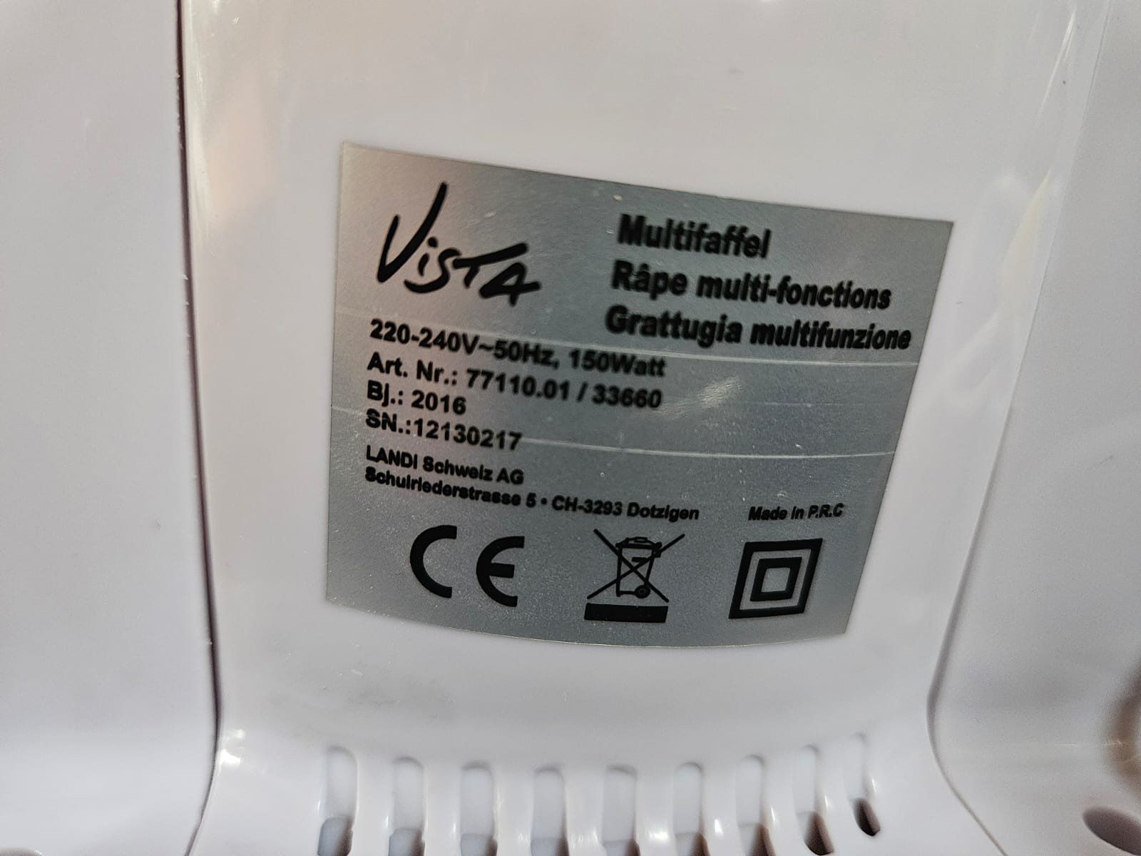 Elettrodomestici da cucina: Râpe multi-fonctions Vista – Usato da Juriens venduto da Twist03 2
