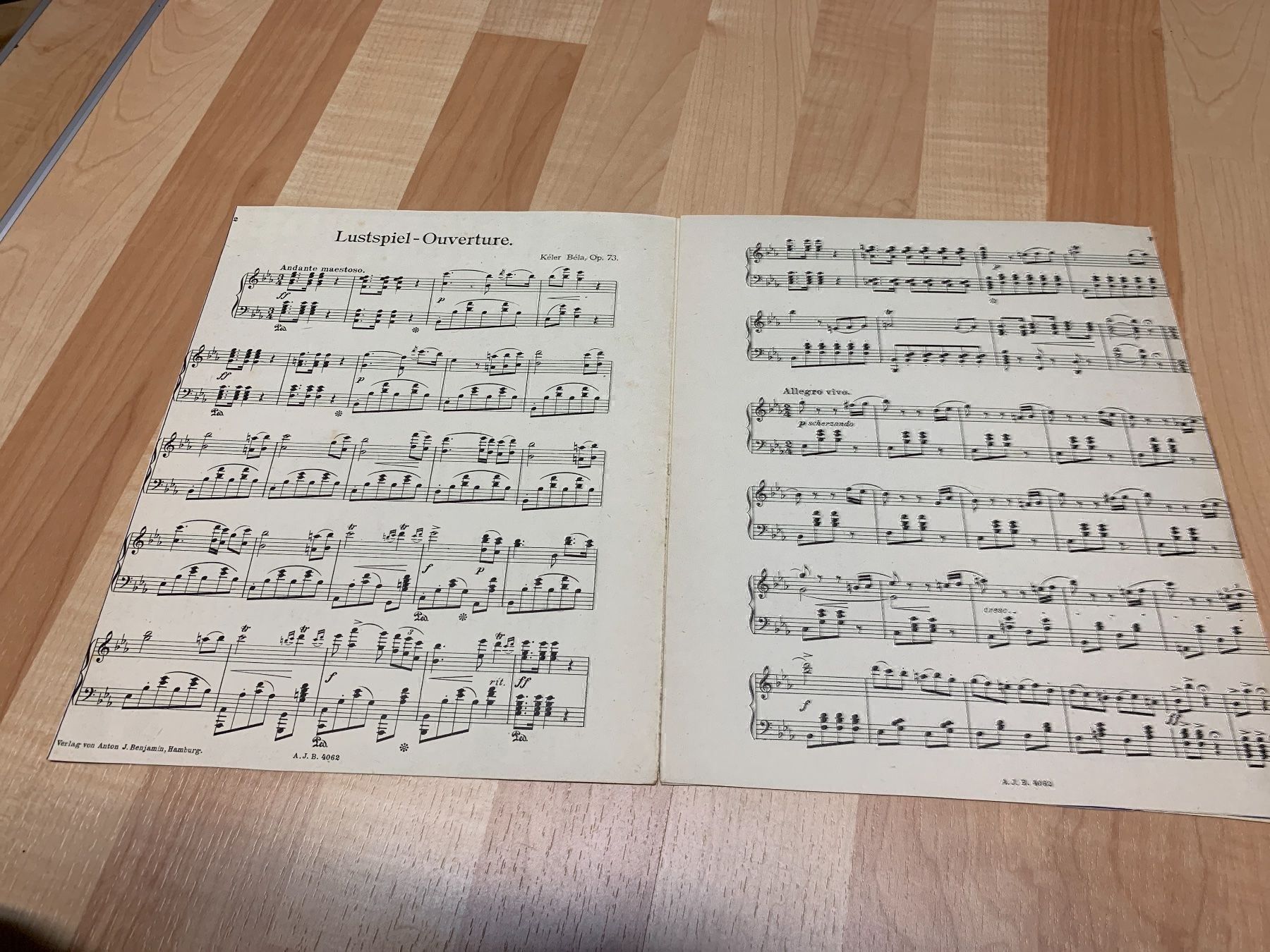 Libri: Klaviernoten Ouvertüre Keler – Usato da Oberweningen venduto da Jogi2 1