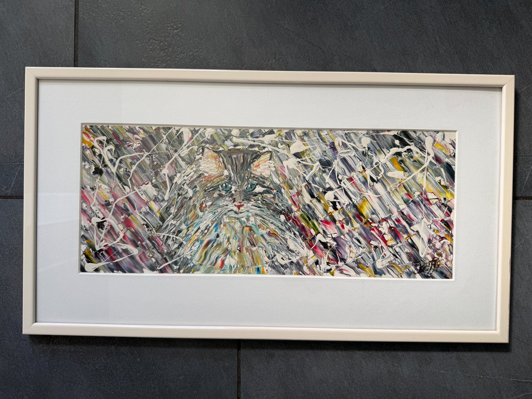 Dipinti: Gemälde  Katze  signiert  Baffi vom  4.8.2000 – Usato da Subingen venduto da ArtBead