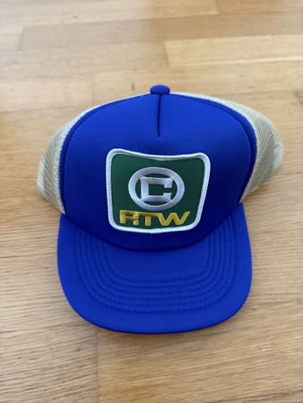 Coole Cap Corteiz RTW Trucker, Denim Blue, Neuwertig, Sommer