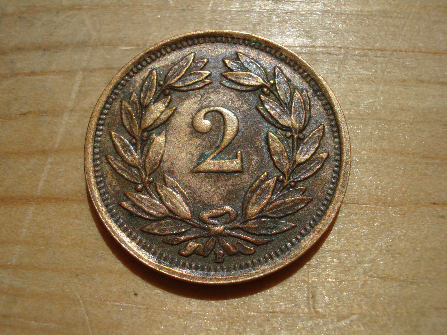Alle Münzen: (N2) 2 Rappen 1933 – Gebraucht aus Erlach von Net-Coins 1