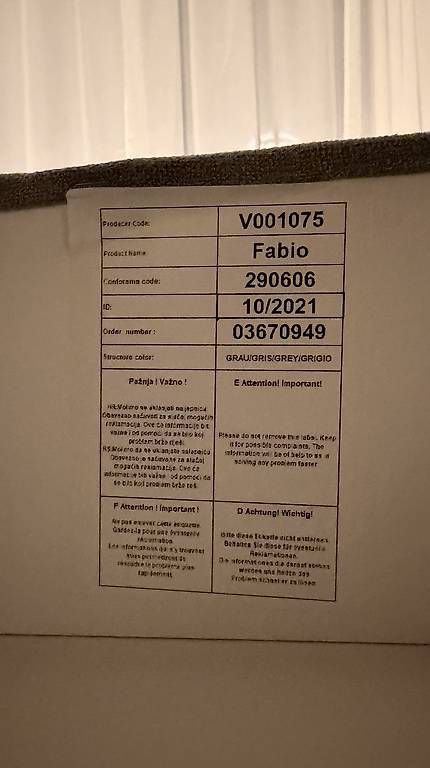 Conforama Divani: Conforama Ecksofa Fabio Grau – Usato da Lohn-Ammannsegg venduto da FoxTub 1