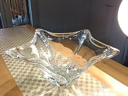 Art Deko DAUM FRANCE Bleikristall Opstschale signiert Top