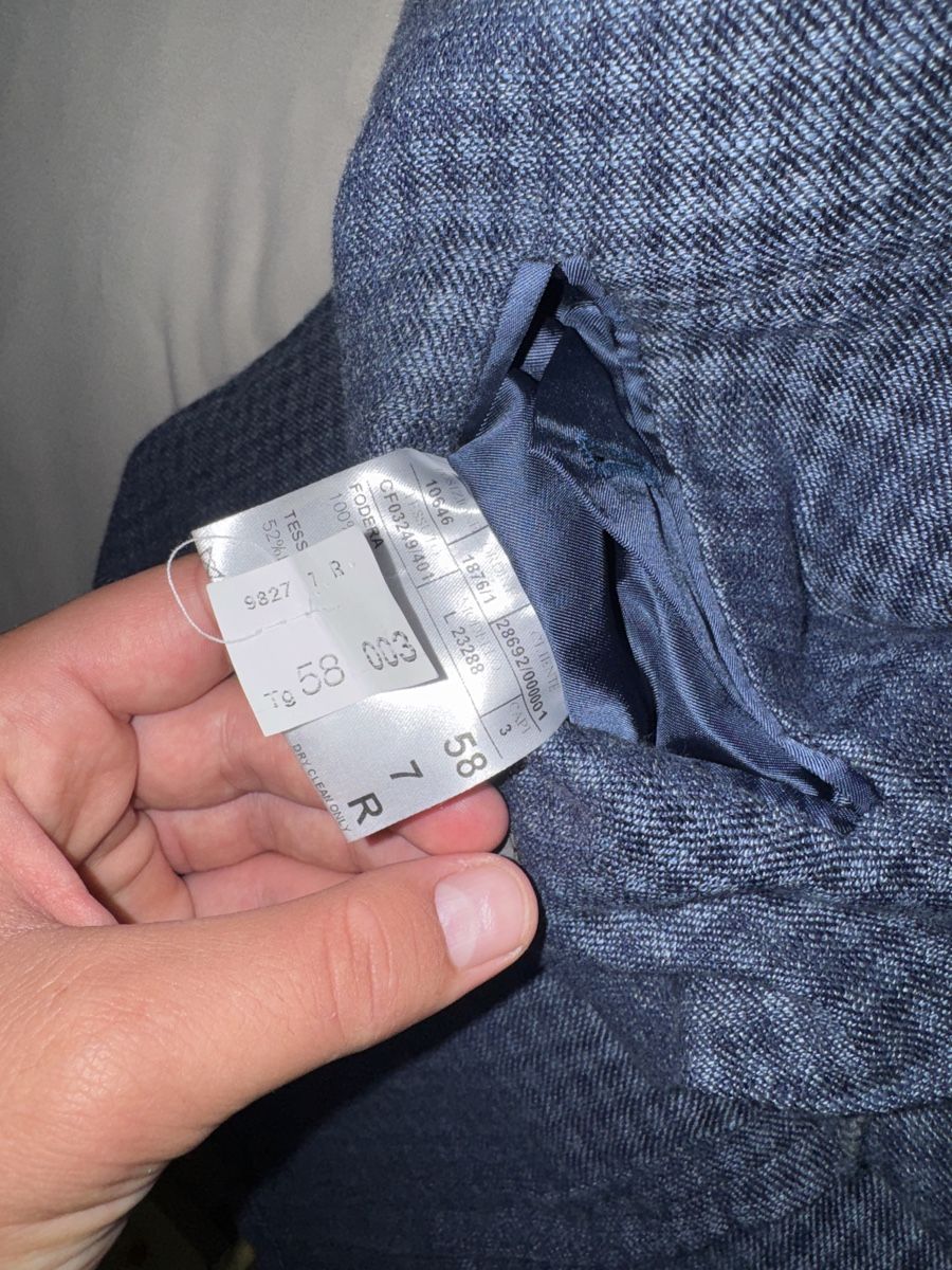 Giacche: Canali blazer blue pattern wool blend size 58 good condition – Usato da St-Gingolph venduto da sve_6kzl 4