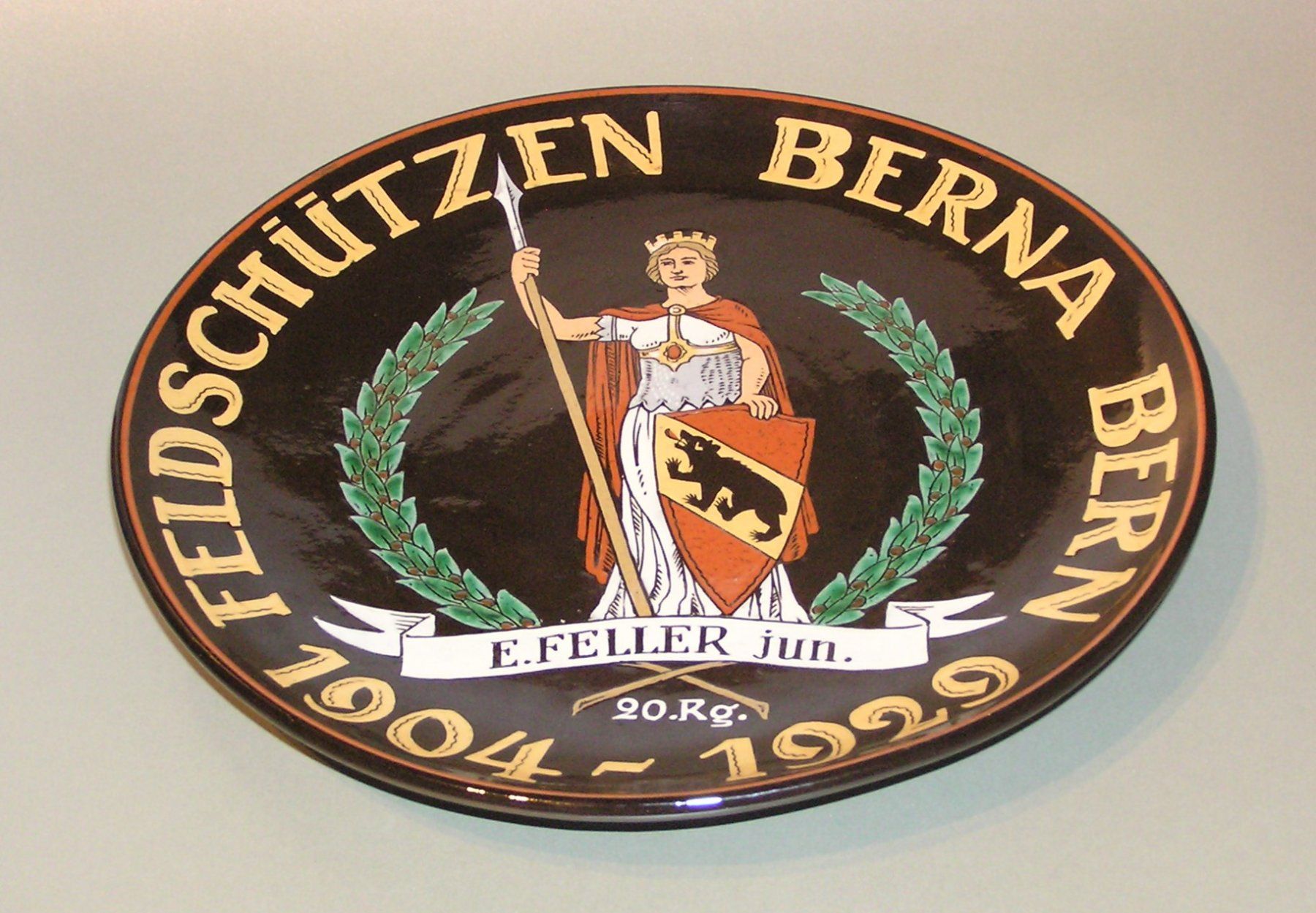 Altre raccolte & rarità: ADOLF SCHWEIZER JUBILÄUMS SCHÜTZENTELLER BERN 1904 - 1929 – Usato da Grenchen venduto da Antique-hunter 4