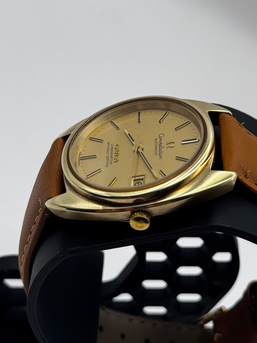 Omega Orologi: Omega Constellation Automatic Herren Uhr  Lederband – Usato da Hunzenschwil venduto da MeliT 1
