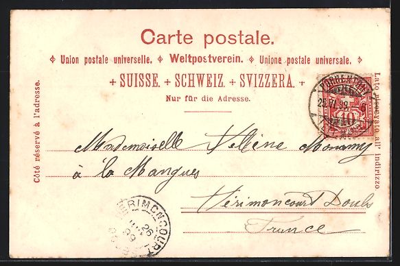 Cartoline postali: Stans, Châlet Suisse, Unterwaldner Stil – Usato da Berlin venduto da bartko-reher 1